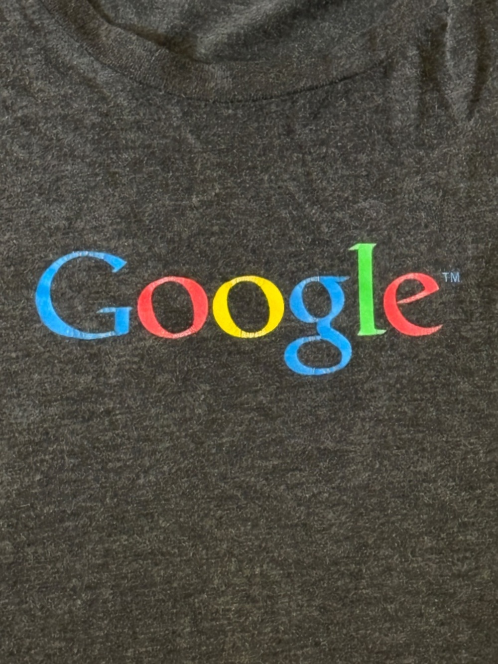 The "O.G." Tech Staple: Classic Heather Grey Google Logo Tee - Unisex - Picture 2 of 6